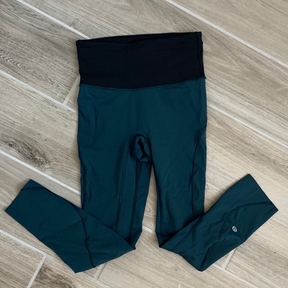 Lululemon pants- dark teal green